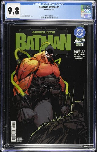 Absolute Batman #9 Cover A Nick Dragotta CGC 9.8 1st Print