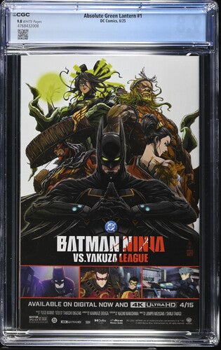 Absolute Green Lantern #1 Cover A Jahnoy Lindsay CGC 9.8
