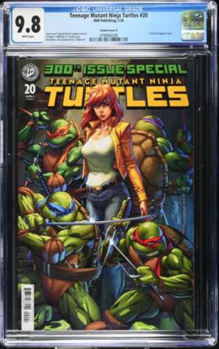 Teenage Mutant Ninja Turtles #20: 300th J Scott Campbell CGC 9.8