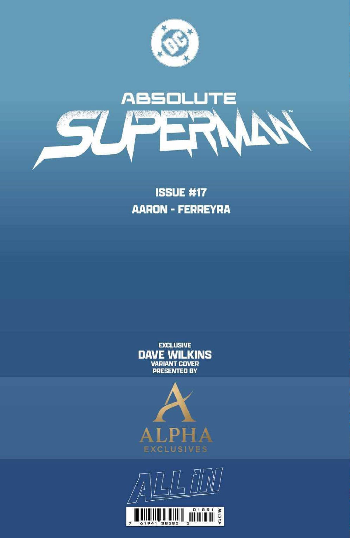 ABSOLUTE SUPERMAN #18 DAVE WILKINS EXCLUSIVE VIRGIN VAR
