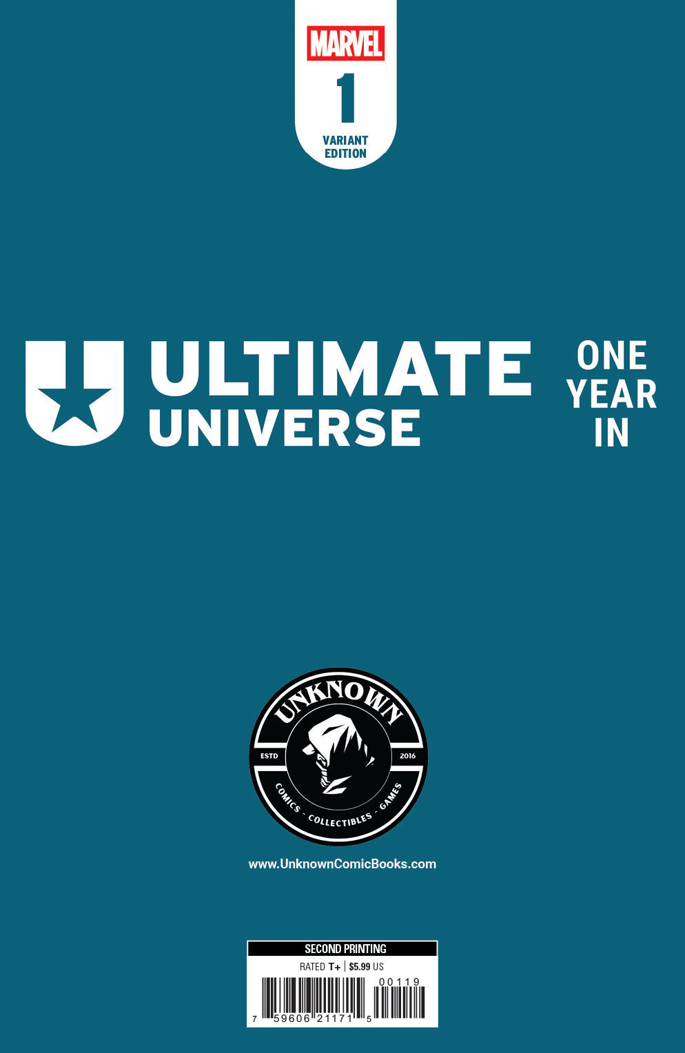 Ultimate Universe: One Year In #1 2nd PTG Unknown Comic Ivan Tao Exclusive Virgin Var