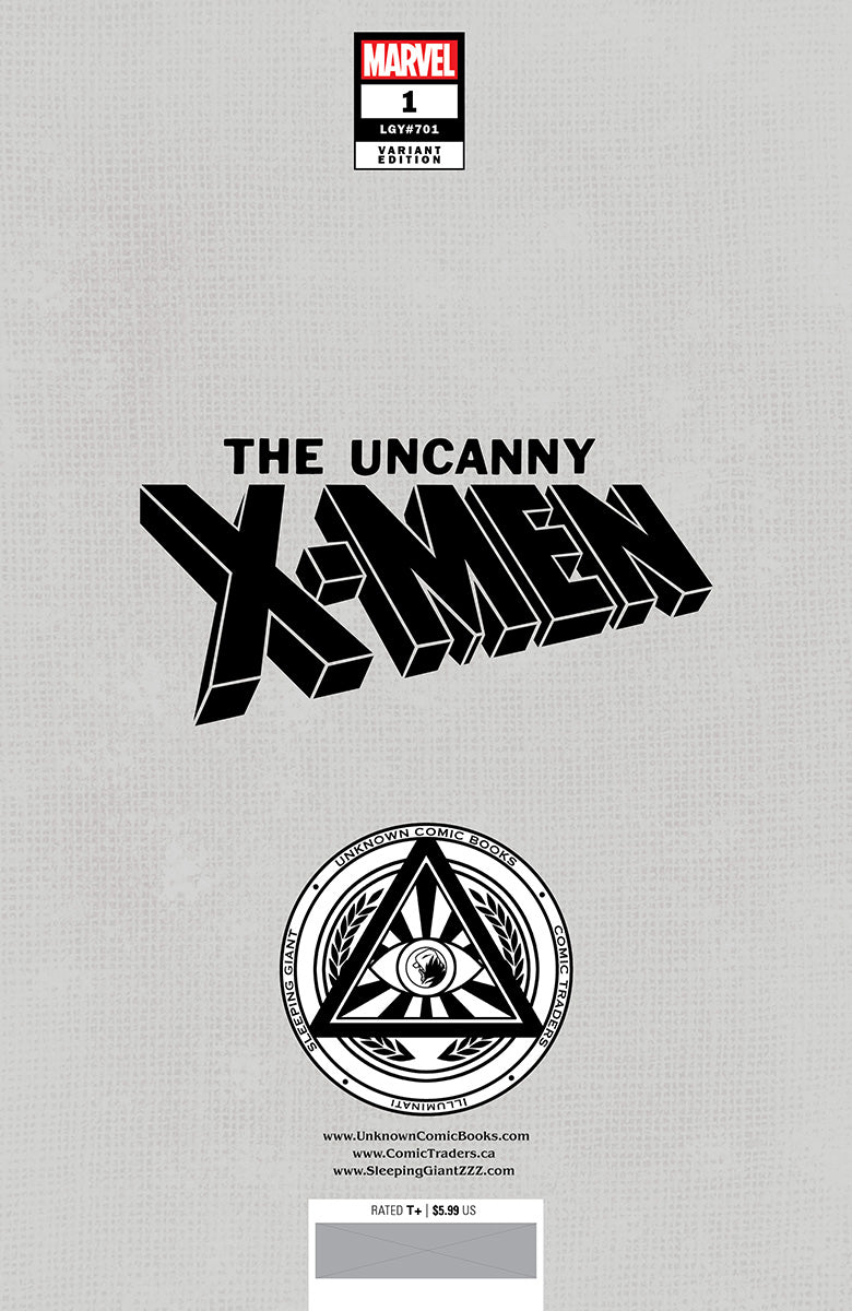 Uncanny X-Men #1 Unknown Comics Nathan Szerdy Exclusive Virgin Var