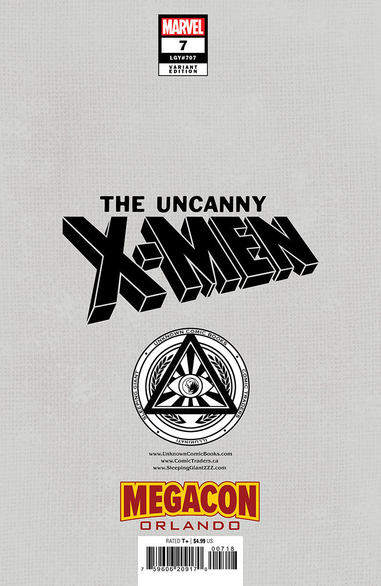 [Foil] Uncanny X-Men #7 Unknown Comics David Nakayama Exclusive Virgin MEGACON 2025 Var