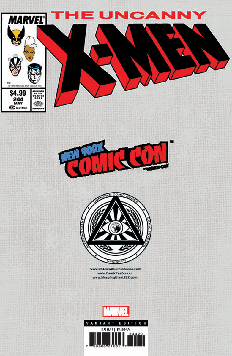 [Foil] Uncanny X-Men #244 Facsimile Unknown Comics Nathan Szerdy Exclusive Virgin Nycc 2024 Var