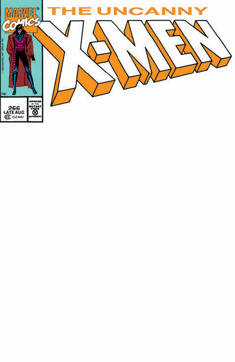 Uncanny X-Men #266 Facsimile Unknown Comics Exclusive Blank Var