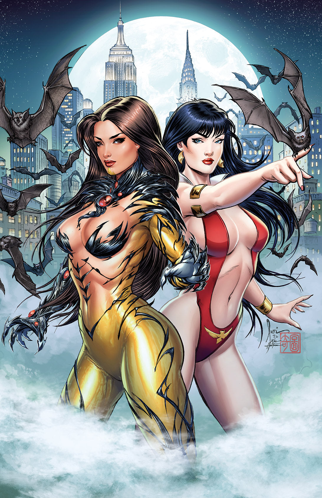 VAMPIRELLA X WITCHBLADE SPECIAL #1 BILLY TUCCI NYCC EXCLUSIVE VIRGIN VAR