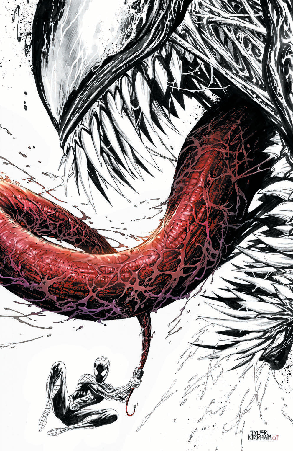VENOM #1 UNKNOWN COMIC BOOKS EXCLUSIVE TYLER KIRKHAM VIRGIN COLOR SPLASH