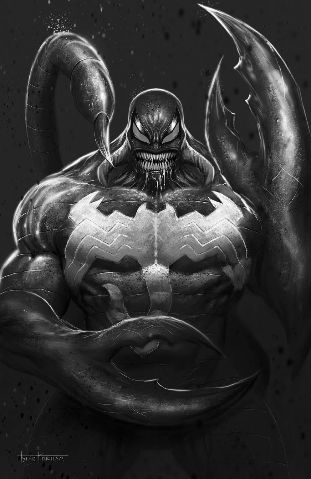Venom #30 GRAY SCALE Tyler Kirkham Exclusive Virgin Var
