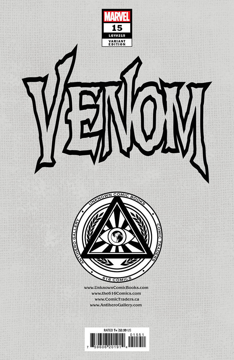 Venom #15 [Dwb] Unknown Comics Marco Mastrazzo Exclusive Var