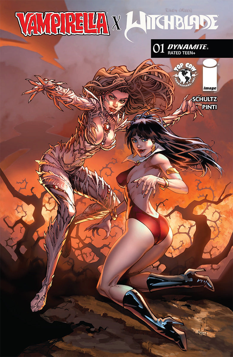 VAMPIRELLA X WITCHBLADE SPECIAL #1 RANDY GREEN EXCLUSIVE VAR