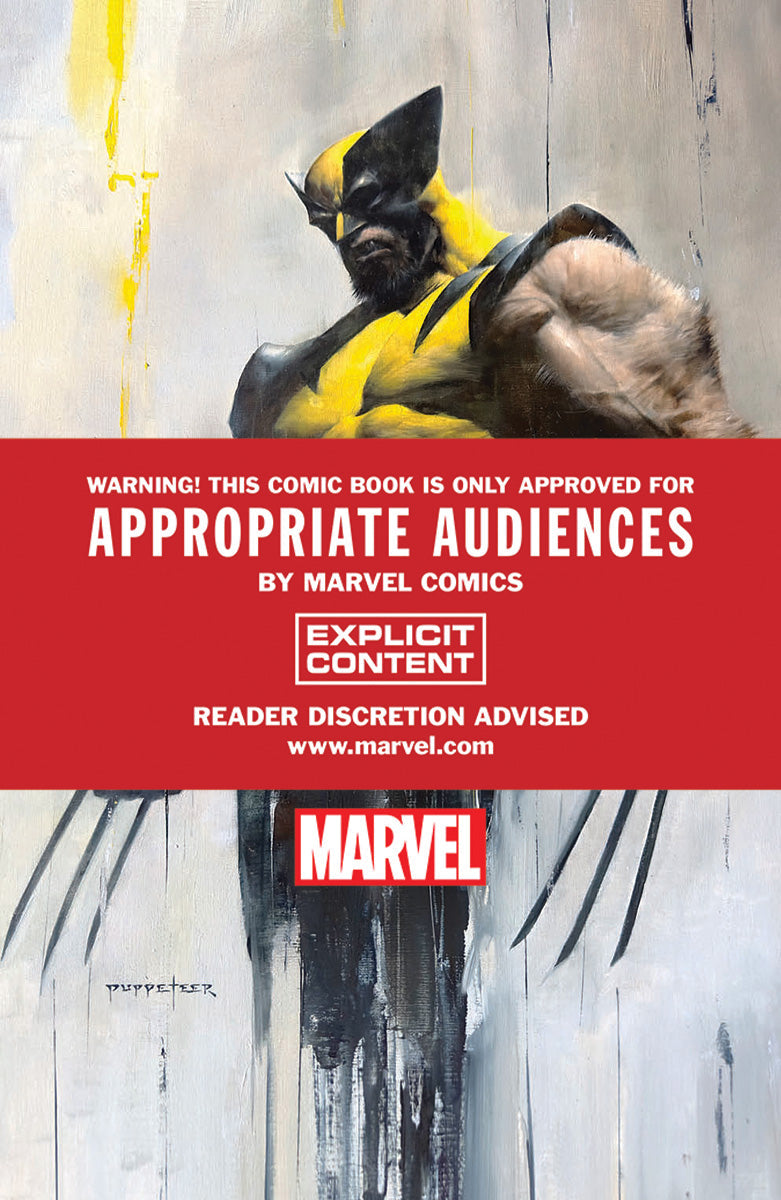 Wolverine: Revenge - Red Band #1 Unknown Comics Puppetter Lee Exclusive Virgin Var [Polybagged] Explicit Content