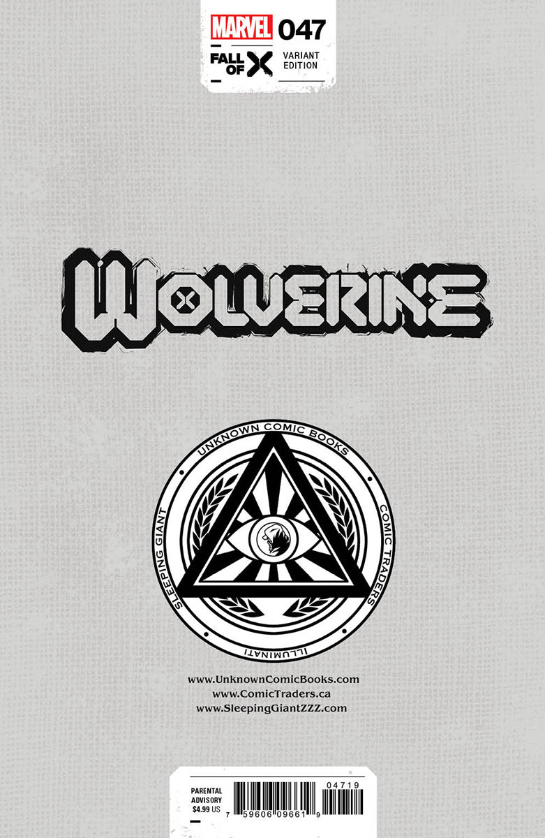 Wolverine #47 Unknown Comics Mico Suayan Exclusive Var