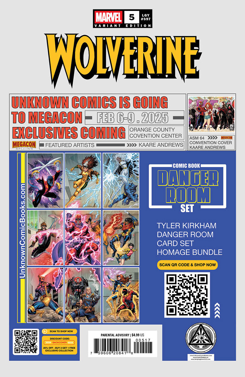 Wolverine #5 Unknown Comics Ejikure Exclusive Virgin Var