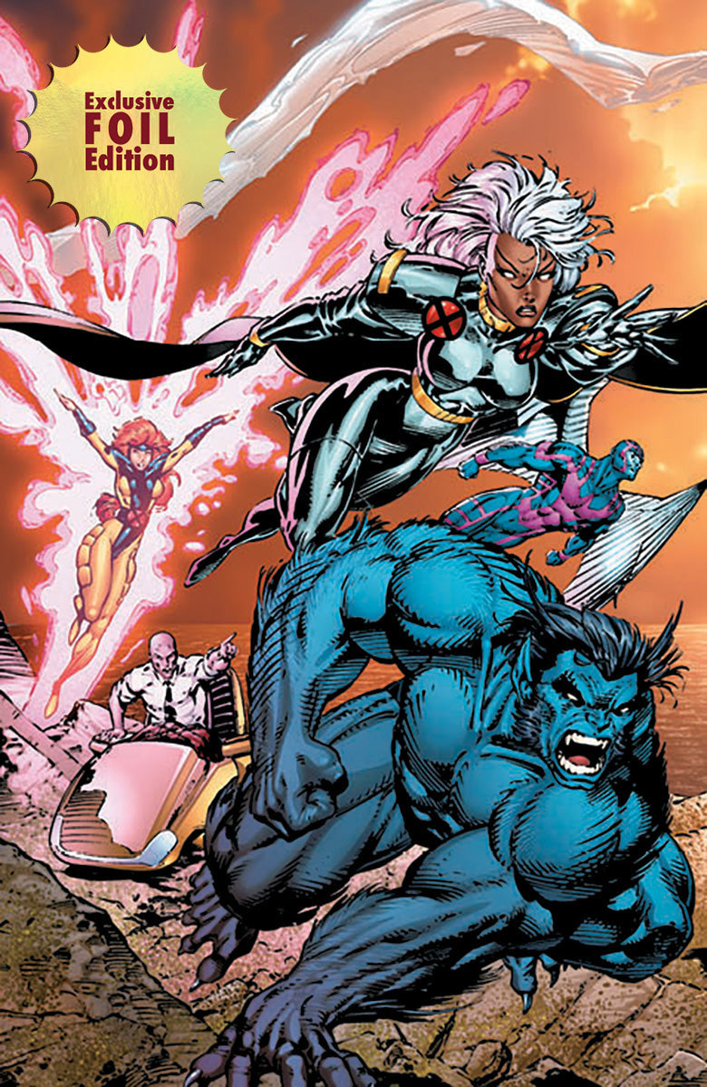 [4 PACK 🚨 Limited Edition! 🚨] [FOIL] X-Men 1991 #1 Facsimile Edition Unknown Comics Jim Lee Exclusive Connecting Cover PREMIUM Var