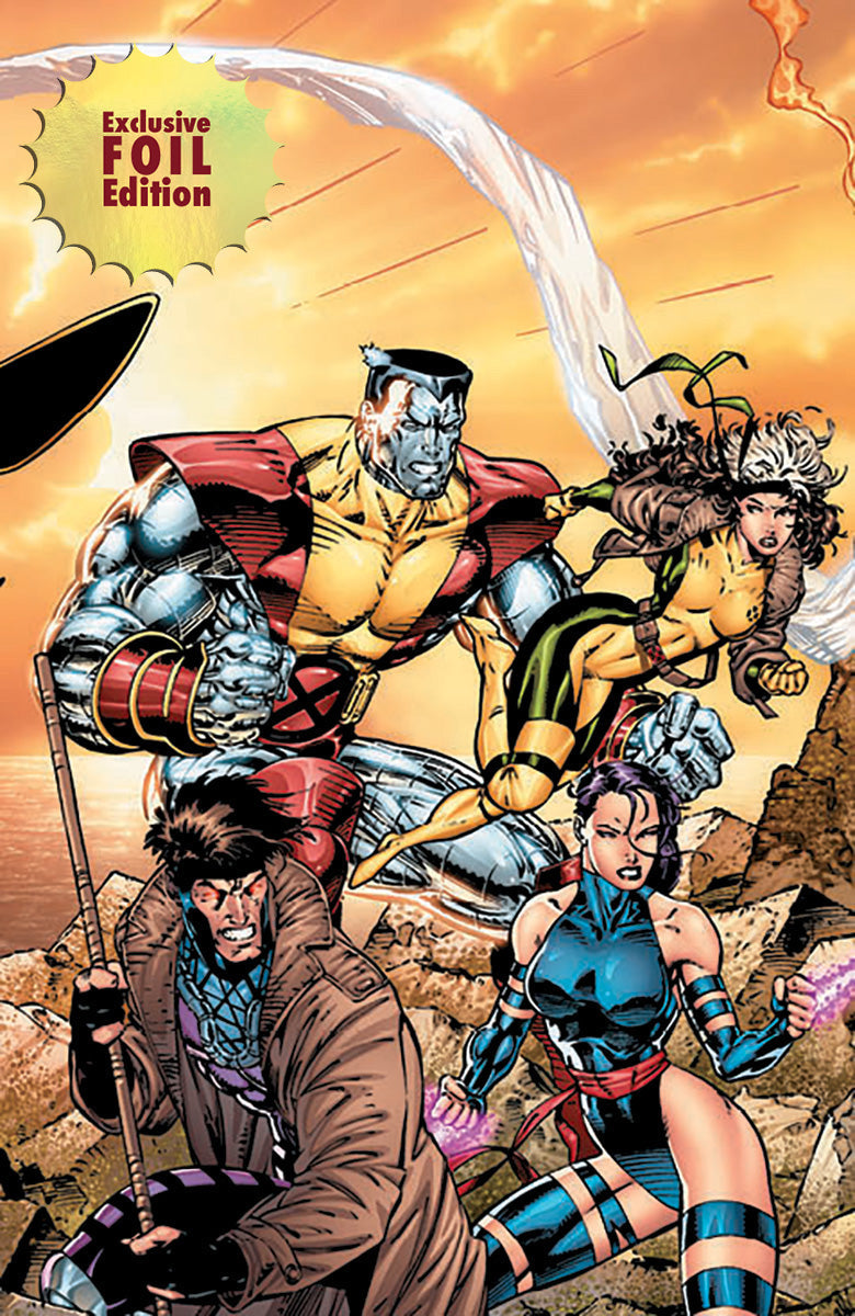 [4 PACK 🚨 Limited Edition! 🚨] [FOIL] X-Men 1991 #1 Facsimile Edition Unknown Comics Jim Lee Exclusive Connecting Cover PREMIUM Var