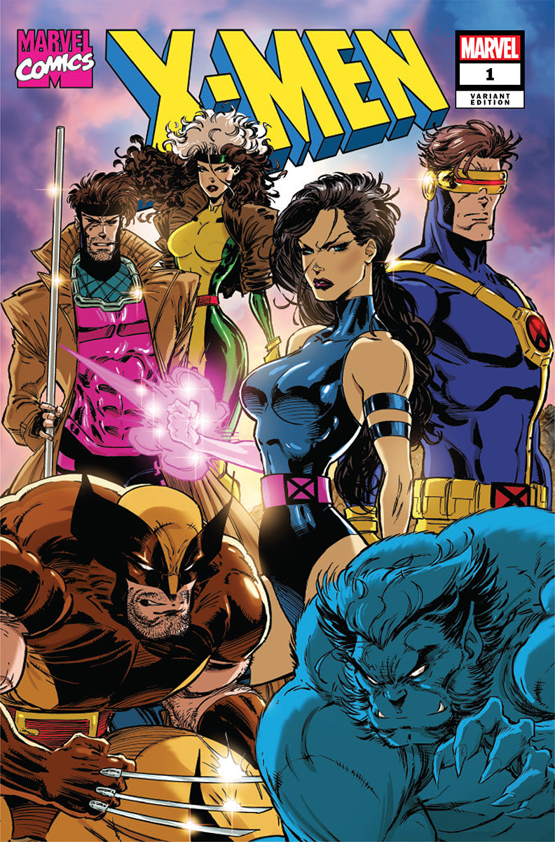 [FOIL] X-Men #1 (1991) Facsimile Unknown Comic Kaare Andrews MEGACON 2025 Exclusive Blue Team Var