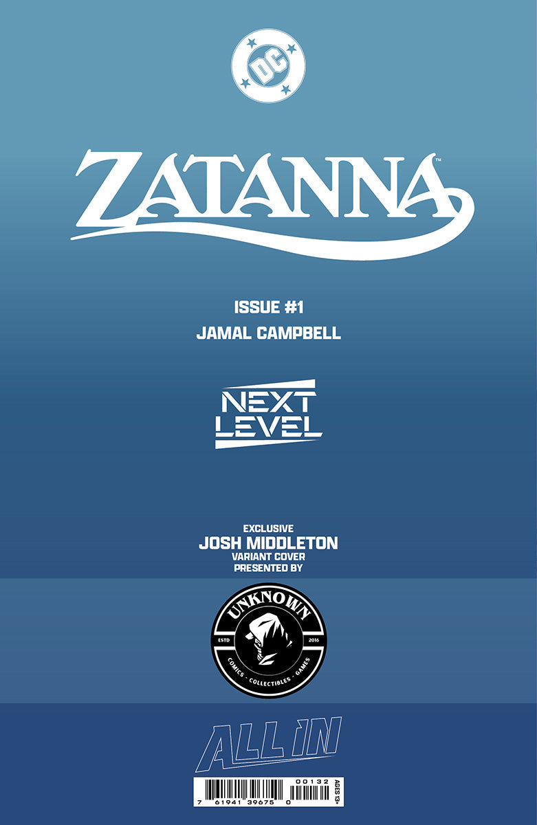 [FOIL] ZATANNA #1 JOSH MIDDLETON EXCLUSIVE VIRGIN VAR