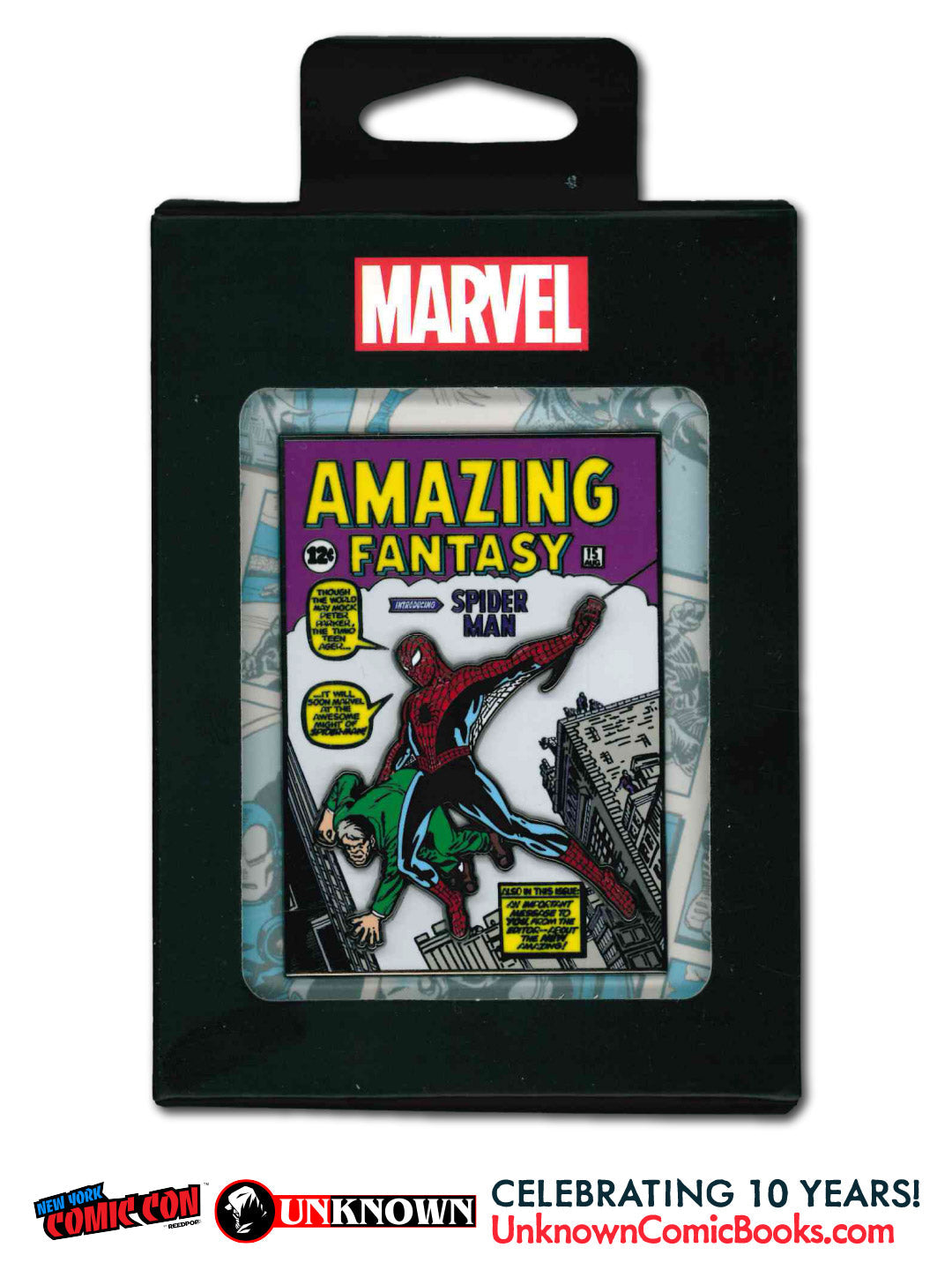 Amazing Fantasy Classic Pin NYCC 2026 | Classic | Unknown Comic Books Exclusive