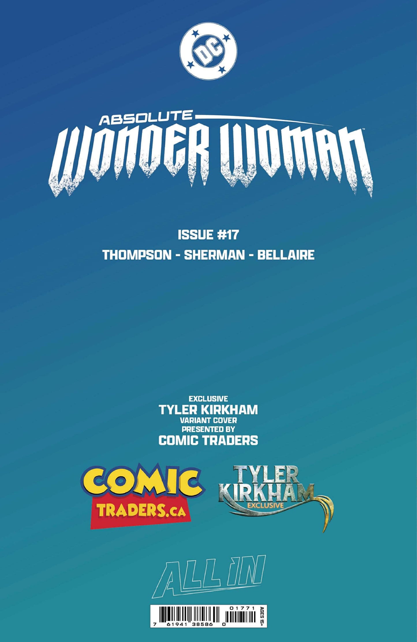[FOIL] ABSOLUTE WONDER WOMAN #17 TYLER KIRKHAM EXCLUSIVE VIRGIN VAR