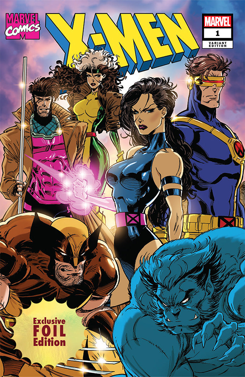 [FOIL] X-Men #1 (1991) Facsimile Unknown Comic Kaare Andrews MEGACON 2025 Exclusive Blue Team Var