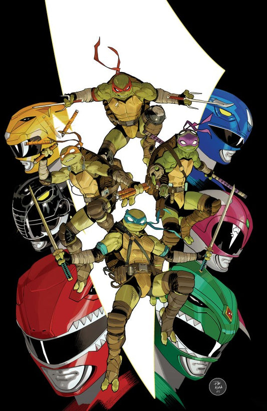 Mighty Morphin Power Rangers/ TMNT III #1 O Unlock Virgin