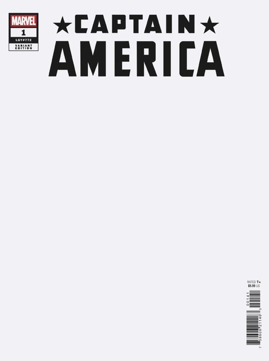 Captain America #1 Blank Cover