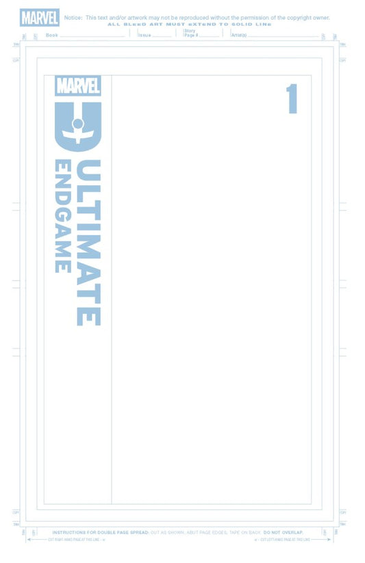 Ultimate Endgame #1 Blue Line Blank