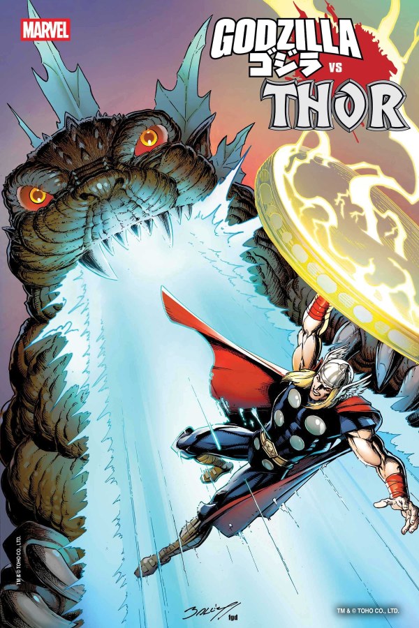Godzilla vs. Thor #1 Mark Bagley FOIL