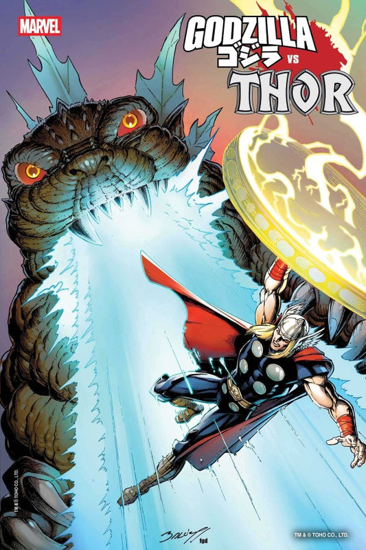 Godzilla vs. Thor #1 Mark Bagley FOIL