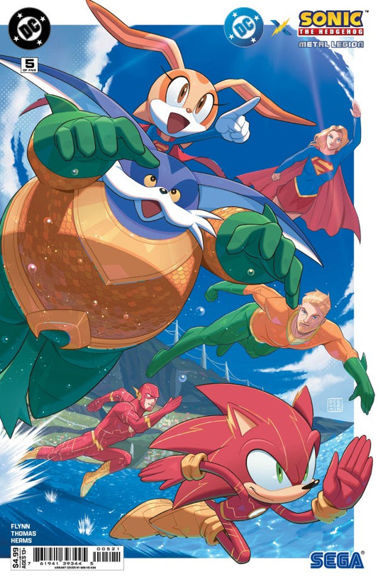 DC X Sonic The Hedgehog Metal Legion #5 (Of 5) Cover B Min Ho Kim