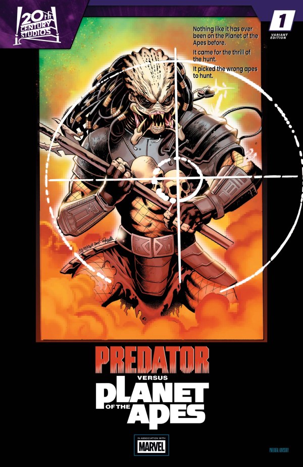 Predator vs. The Planet Of The Apes #1 Chris Campana Movie Homage