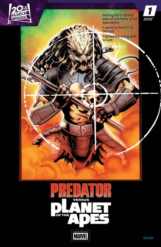 Predator vs. The Planet Of The Apes #1 Chris Campana Movie Homage