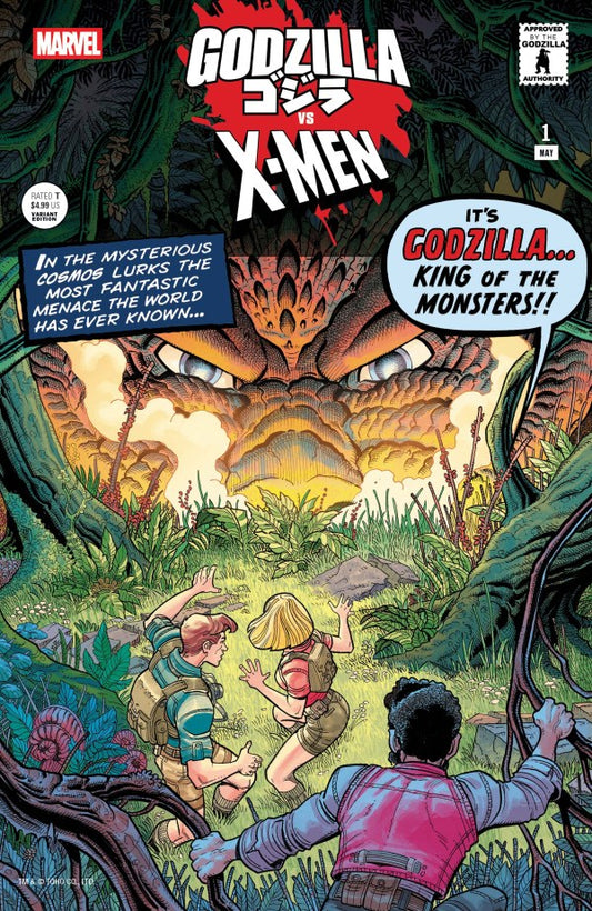 Godzilla vs. X-Men #1 Nick Bradshaw Monster Homage