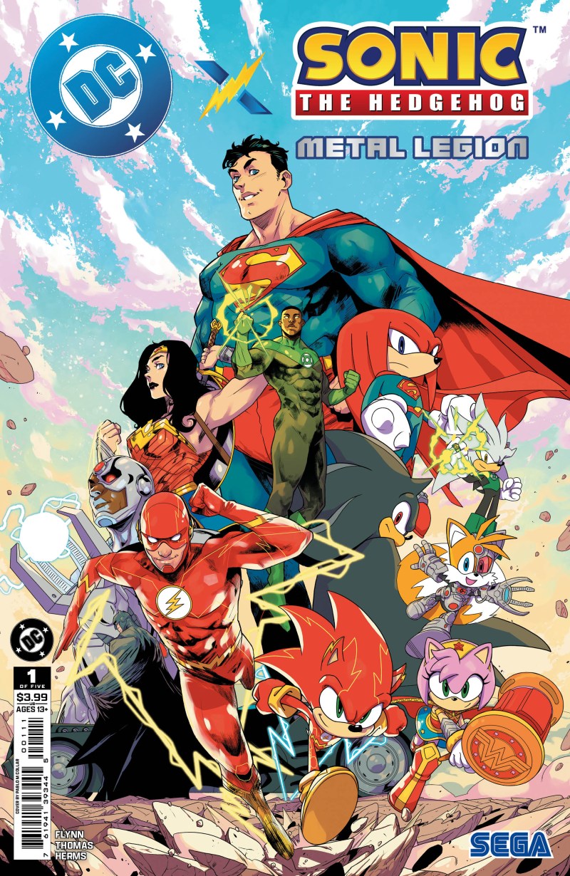 DC X Sonic The Hedgehog The Metal Legion #1 Cover A Pablo M Collar