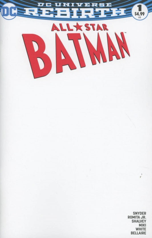 All Star Batman #1 Blank Variant