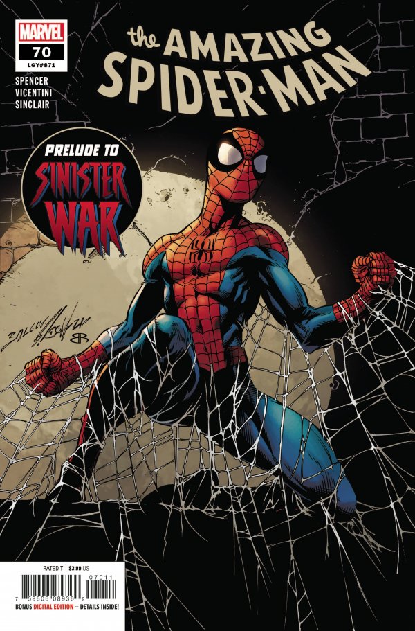 Amazing Spider-Man #70 Mark Bagley Main Sinister War Prelude