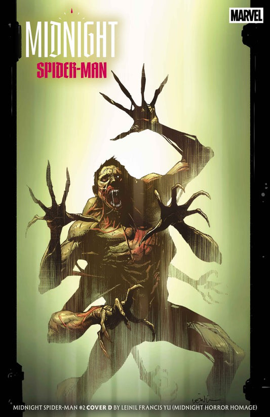 Midnight Spider-Man #2 Leinil Yu Midnight Horror Homage