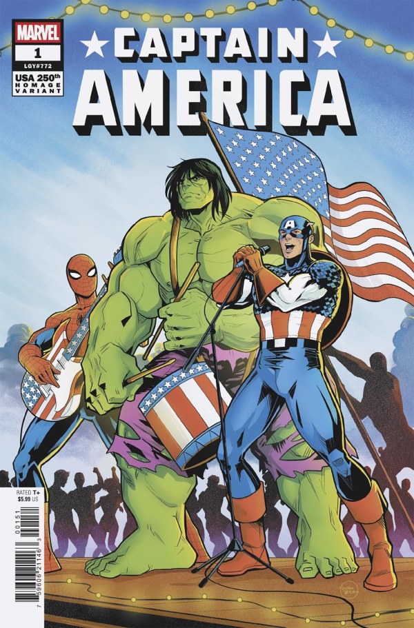 Captain America #1 Luciano Vecchio 250th Homage