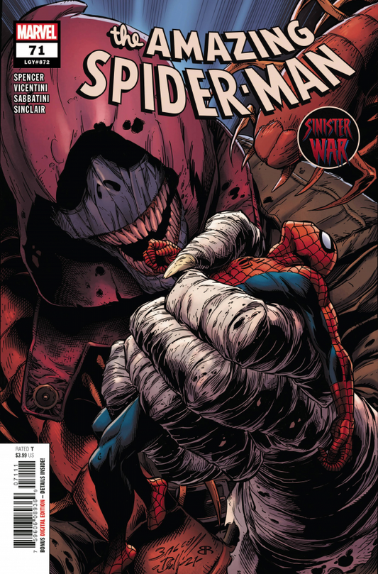 Amazing Spider-Man #71 Mark Bagley Main Sinister War Tie-In