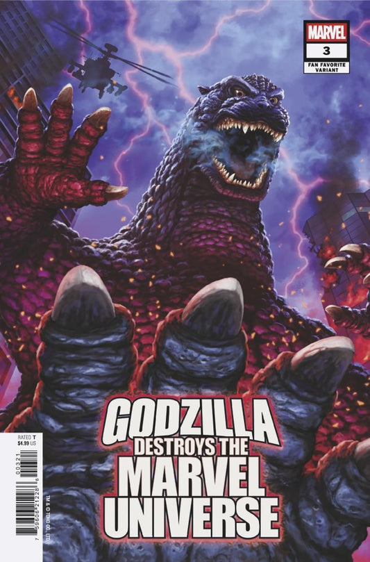Godzilla Destroys The Marvel Universe #3 Yuji Kaida Fan