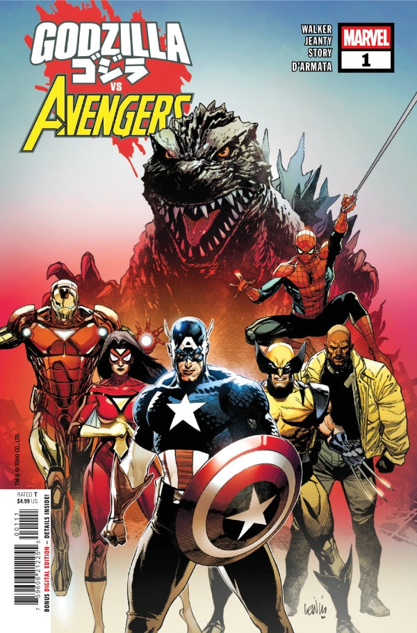 Godzilla vs. Avengers #1 Leinil Francis Yu Main Cover
