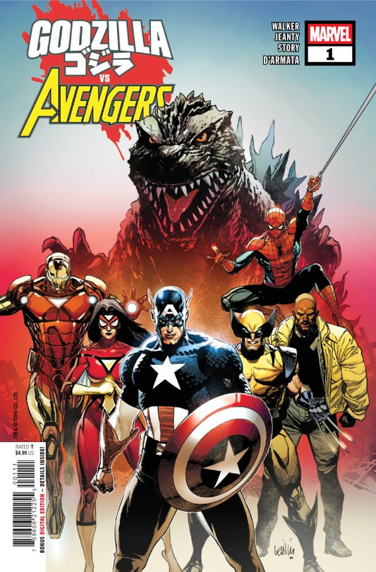 Godzilla vs. Avengers #1 Leinil Francis Yu Main Cover