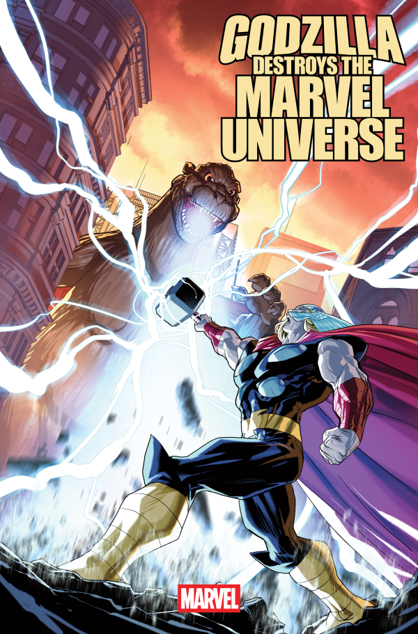 Godzilla Destroys The Marvel Universe #1 Pete Woods [1:25]