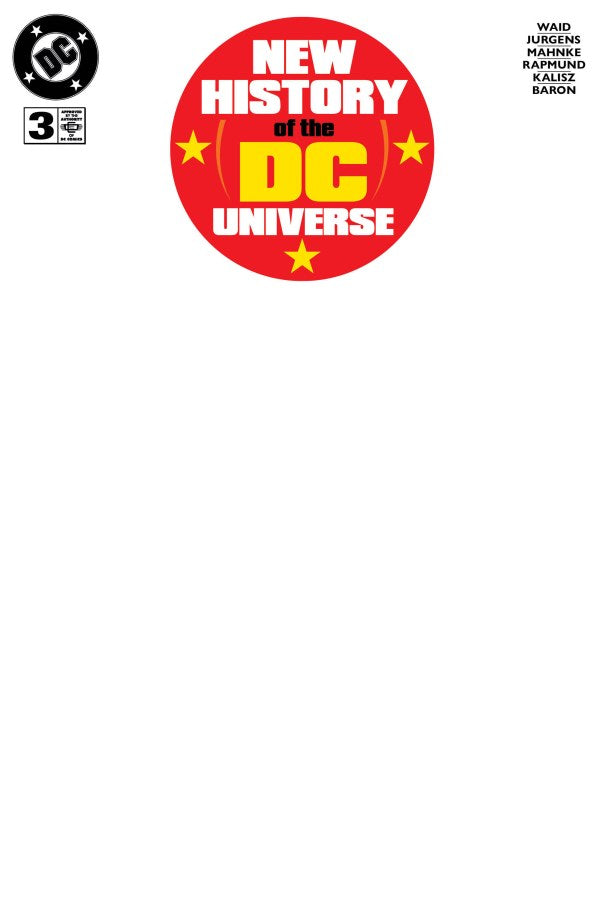 New History Of The DC Universe #3 Cover F Blank