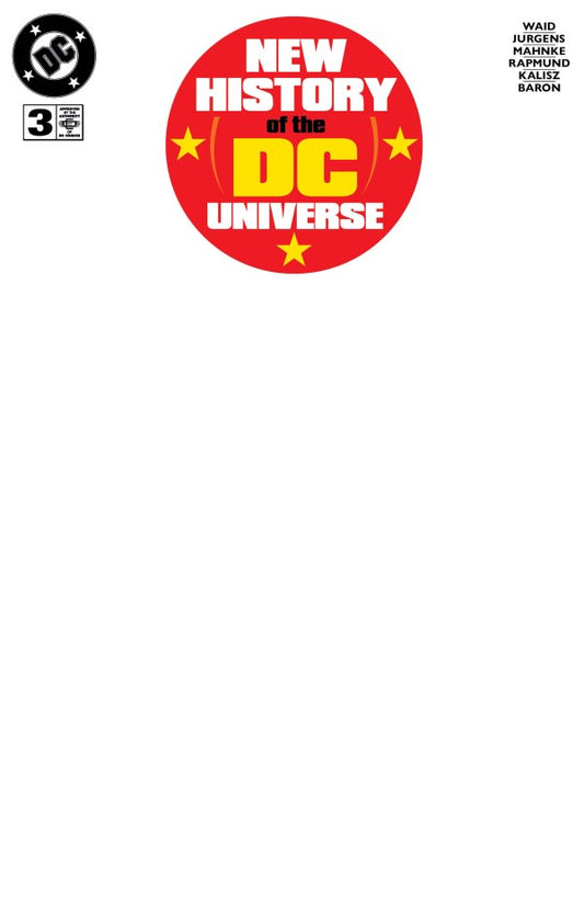 New History Of The DC Universe #3 Cover F Blank