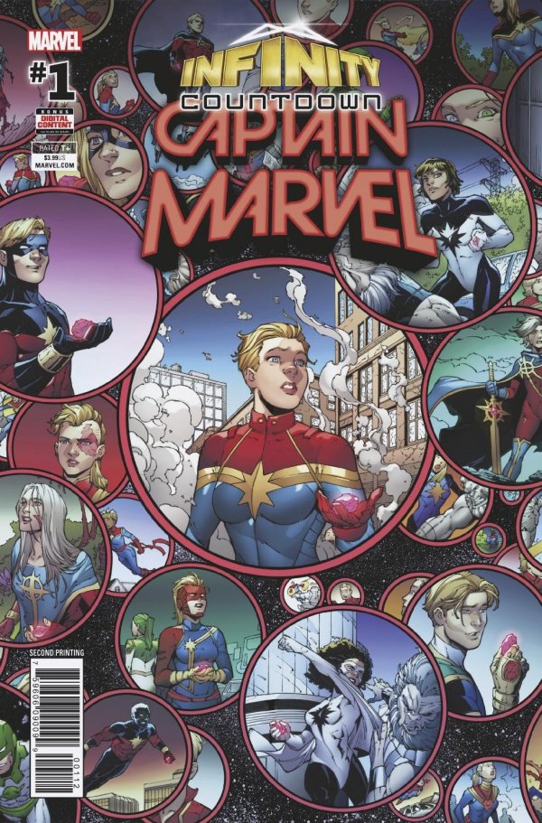 Infinity Countdown Captain Marvel #1 Diego Olortegui 2nd Print