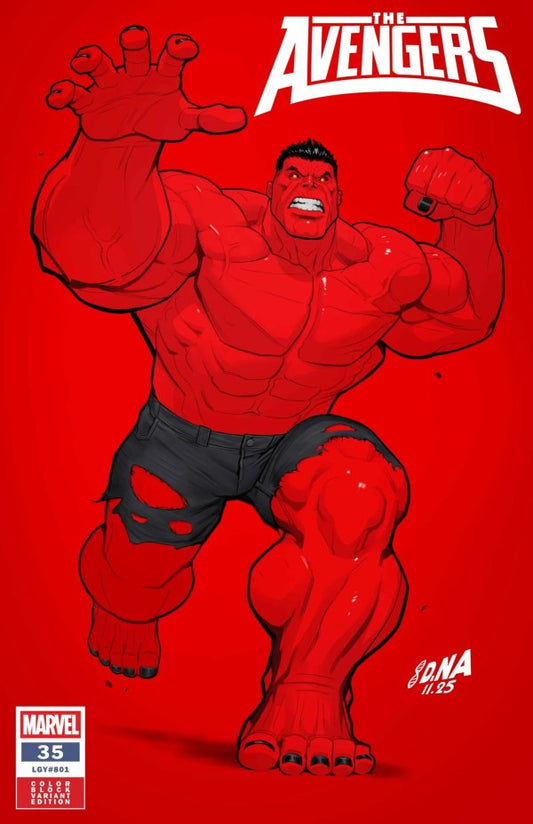 Avengers #35 David Nakayama Color Block Red