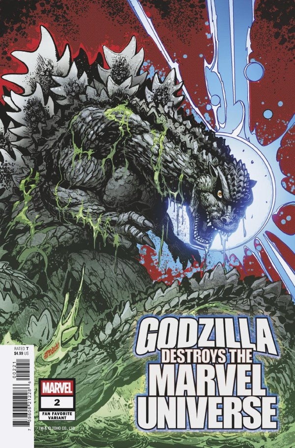 Godzilla Destroys The Marvel Universe #2 Jeff Zornow