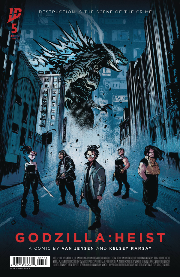 Godzilla: Heist #2 #3 #4 #5 Tunica Movie Poster Variant 4 Cover Set