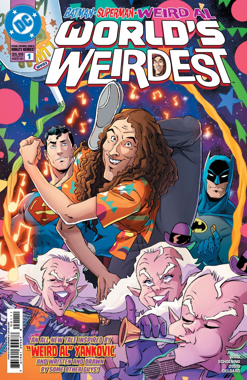 Batman Superman Weird Al Worlds Weirdest #1 Cover A Dan Schoening